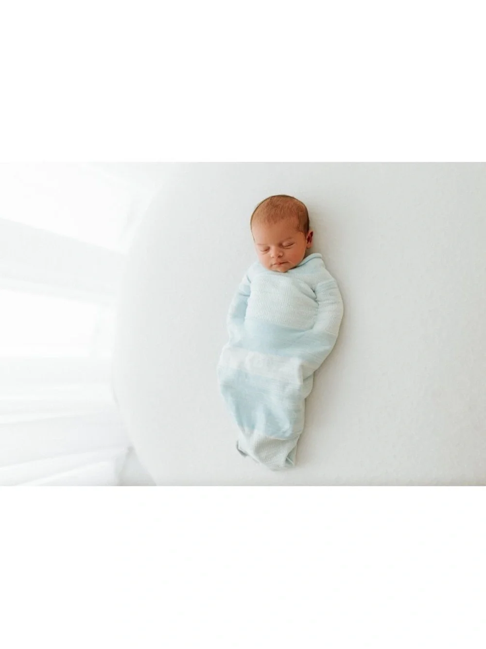 Swaddlini Soft Knit Light Blue Baby Pajama Sleep Sack